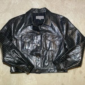 Emil Rutenberg Collection Waxed Linen Small Bomber Jacket
